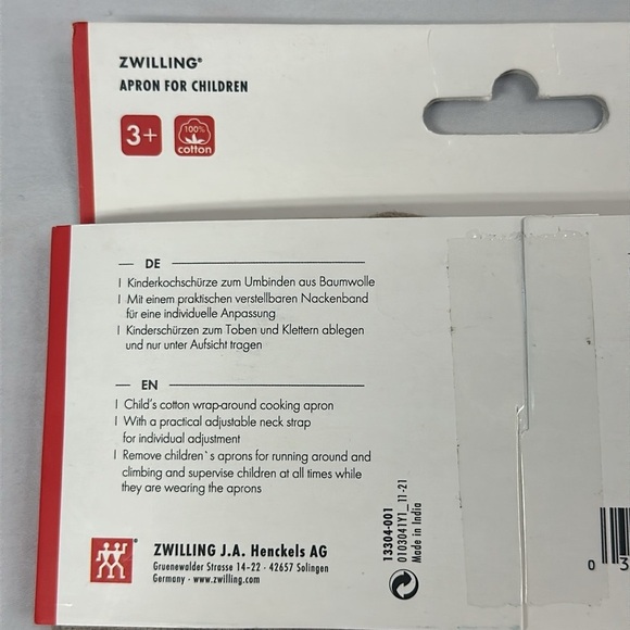 Zwilling - NWT - kids apron with animal design. - Picture 4 of 5